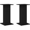 Augalų stovas 2 pcs Juodas ąžuolas 30 x 30 x 60 cm