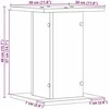 Garsiakalbių stovai 2 pcs Juodas ąžuolas 30 x 30 x 40 cm