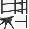 Gazebo rėmas 6 x 3 m Juoda Plienas