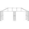 Gazebo rėmas 6 x 3 m Juoda Plienas