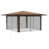 Gazebo su 4 šoninėmis sienomis 4 x 4 m Bežinis ir Rudas