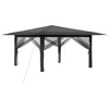 Gazebo su 4 šoninėmis sienomis 4 x 4 m