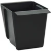 Gėlių dėžės Euro paletėms 12 pcs Juoda 14 x 9 x 9,5 cm