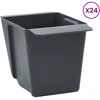 Gėlių dėžės Euro paletėms 12 pcs Pilka 13,5 x 9 x 9,5 cm