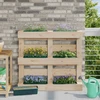 Gėlių dėžės Euro paletėms 12 pcs Žalia 36 x 13,5 x 9,5 cm