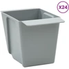 Gėlių dėžės Euro paletėms 24 pcs Šviesiai pilka