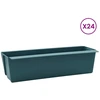 Gėlių dėžės Euro paletėms 24 pcs Žalia 36 x 13,5 x 9,5 cm