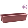 Gėlių dėžės Euro paletėms 24 vnt. Ruda 36 x 13,5 x 9,5 cm