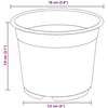 Apvalus gėlių vazonas 100 vnt. Juoda Ø 10 x 8 cm Plastmasė