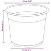 Apvalus gėlių vazonas 200 vnt. Juoda Ø 10 x 8 cm Plastmasė
