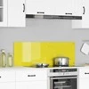 Virtuvės atbraila Geltona 120 x 40 cm grūdintas stiklas