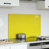 Virtuvės atbraila Geltona 80 x 50 cm grūdintas stiklas