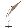 Gembinis sodo skėtis su aliuminiu stulpu, taupe, 300cm