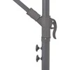 Gembinis sodo skėtis su aliuminiu stulpu, taupe, 300cm