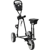 Golfinis vežimėlis su sėdyne Juoda ir Balta Geležis