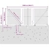 Grandininė tvora su smaigaliais 25 x 1 m PVC dengtas plienas