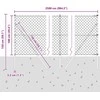 Grandinės tvoros tvirtinimas 25 x 1 m Galvanizuotas plienas