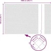 Grandininės tvoros su stulpeliu 10 x 1,5 m PVC dengtas plienas