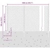 Grandininės tvoros su stulpeliu 10 x 1,4 m PVC dengtas plienas