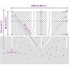 Grandinės tvoros tvirtinimas 25 x 0,8 m PVC dengtas plienas