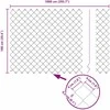 Grandininės tvoros su stulpeliu 10 x 1 m Galvanizuotas plienas