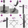 Tvorelės stulpas Pilka 10 x 1 m (60 x 60 mm tinklelis)