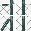 Grandininė tvora su smaigaliais 10 x 0,6 m PVC dengtas plienas