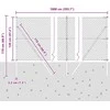 Grandinės tvoros tvirtinimas 10 x 1,2 m PVC dengtas plienas