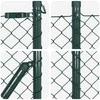 Grandinės tvoros tvirtinimas 10 x 0,6 m PVC dengtas plienas