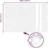 Grandinės ryšio tvora 10 x 1 m Galvanizuotas plienas Sidabrinė