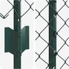Grandininės tvoros su stulpeliu 10 x 1 m PVC dengtas plienas