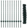 Grandininės tvoros su stulpeliu 10 x 1 m PVC dengtas plienas