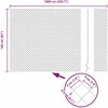 Grandininės tvoros su stulpeliu 10 x 1,6 m PVC dengtas plienas
