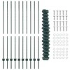 Grandininės tvoros su stulpeliu 10 x 1,5 m PVC dengtas plienas