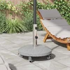 Granito skėčio stovas su ratais 4-5 cm stulpui 27.2kg Pilka