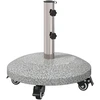 Granito skėčio stovas su ratais 4-5 cm stulpui 27.2kg Pilka