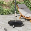 Granito skėtis su ratukais 40-50 mm stulpui 29 kg Juoda