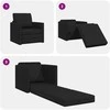 Sofa lova Juoda 74 x 77 x 81 cm audinys