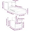 Sofa lova Juoda 74 x 77 x 81 cm audinys