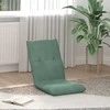 Reguliuojamas grindų fotelis Jūrinė žalia Aksomas