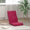 Reguliuojamas grindų fotelis Vyno raudona Aksomas