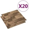Grindų kilimas 20 pcs Ruda 50 x 50 cm PP