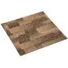 Grindų kilimas 20 pcs Ruda 50 x 50 cm PP