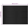 Grindų kilimėlis Juoda 1,5 x 2 m Guma