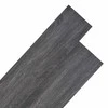 Grindų lentos 18 pcs Juoda ir Balta 5,26 m² PVC