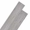 Grindų lentos 18 pcs Tamsiai pilka 5,26 m² PVC