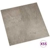 Grindų lentos 5,11 m² 55 pcs PVC Tamsiai ruda ir pilka
