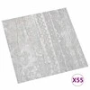 Grindų lentos 5,11 m² 55 pcs PVC Šviesiai pilka ir balta.