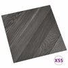 Grindų lentos 55 pcs Pilka 5,11 m² PVC