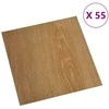 Grindų lentos 55 pcs Ruda 5,11 m² PVC